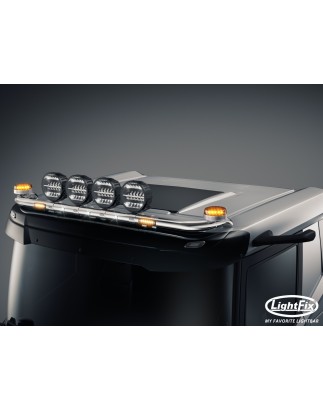 Dachbügel - Lightfix - Sky-light - Vorverkabelt - Hochglänzender Edelstahl - DAF - XD/XF/XG - Niedrige Kabine - 2021+