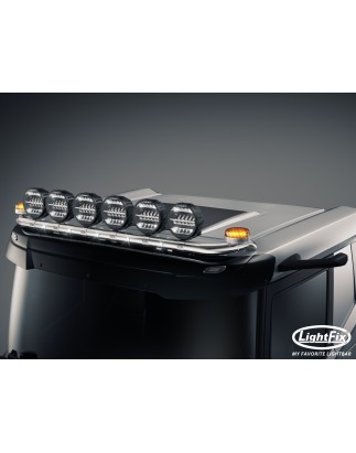 Takbåge - Lightfix - Sky-light - Förkablad - Högblankt rostfritt stål - DAF - XD/XF/XG - Låg hytt - 2021+