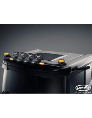 Dakbeugel - Lightfix - Sky-light - Voorbekabeld - Zwart - DAF - XD/XF/XG - Lage Cabine - 2021+