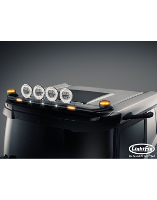 Dakbeugel - Lightfix - Sky-light - Voorbekabeld - Zwart - DAF - XD/XF/XG - Lage Cabine - 2021+