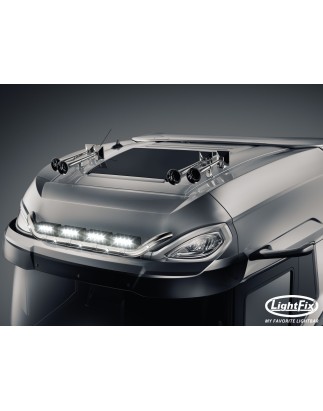 Dachbügel - Lightfix - Sky-light Wing - Vorverkabelt - Hochglänzender Edelstahl - DAF - XG+ - 2021+
