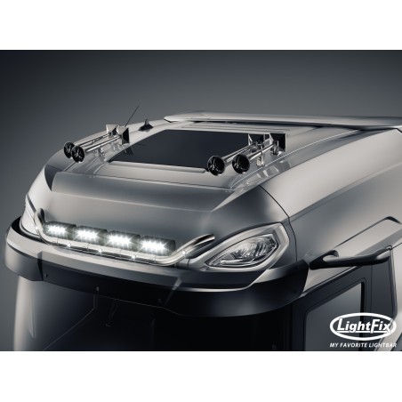 Dachbügel - Lightfix - Sky-light Wing - Vorverkabelt - Hochglänzender Edelstahl - DAF - XG+ - 2021+