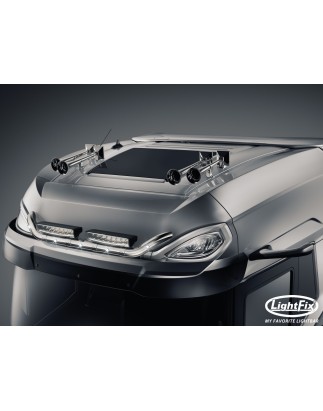 Dakbeugel - Lightfix - Sky-light Wing - Voorbekabeld - Hoogglans RVS - DAF - XG+ - 2021+