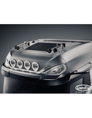 Roof bar - Lightfix - Sky-light Wing - Prewired - High gloss stainless steel - DAF - XG+ - 2021+
