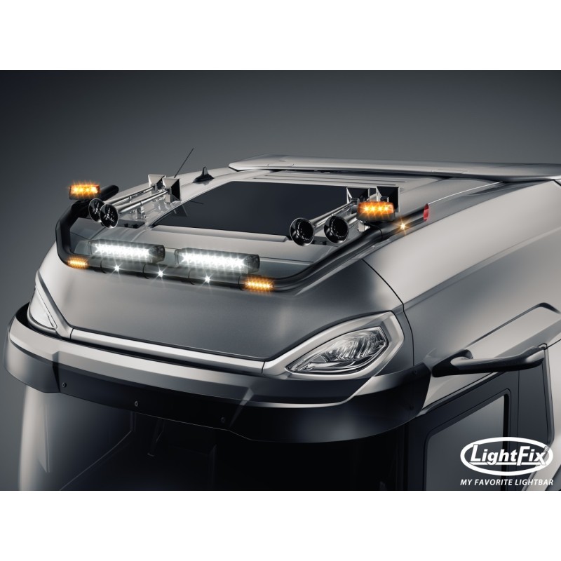 Roof bar - Lightfix - Sky-light Classic - Prewired - Black - DAF - XG+ - 2021+ Roof bar - Lightfix - Sky-light Classic - Prewired - Black - DAF - XG+ - 2021+