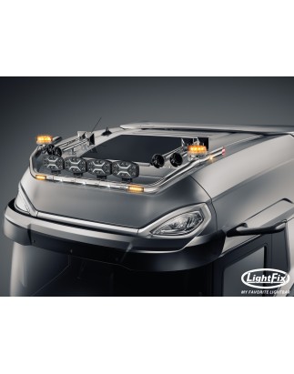 Dakbeugel - Lightfix - Sky-light Classic - Voorbekabeld - Hoogglans RVS - DAF - XG+ - 2021+