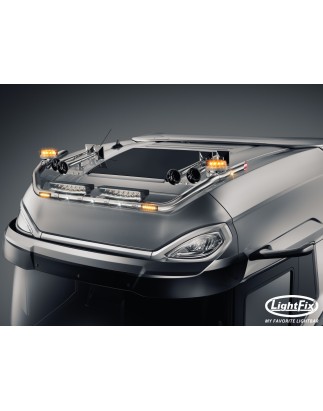 Dachbügel - Lightfix - Sky-light Classic - Vorverkabelt - Hochglänzender Edelstahl - DAF - XG+ - 2021+