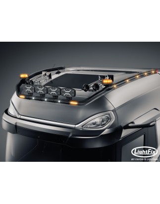 Roof bar - Lightfix - Sky-light Classic-Max - Prewired - Black - DAF - XG+ - 2021+