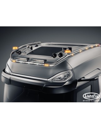 Dachbügel - Lightfix - Sky-light Classic-Max - Vorverkabelt - Hochglänzender Edelstahl - DAF - XG+ - 2021+
