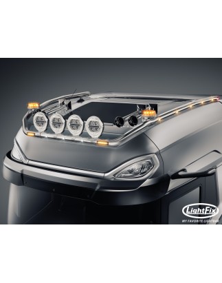 Dachbügel - Lightfix - Sky-light Classic-Max - Vorverkabelt - Hochglänzender Edelstahl - DAF - XG+ - 2021+
