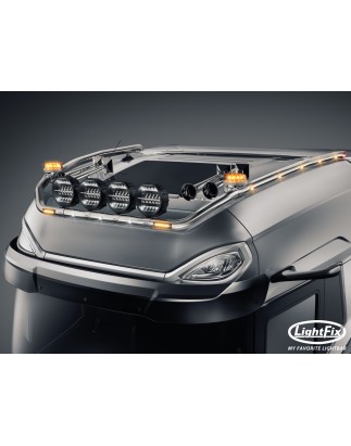 Dakbeugel - Lightfix - Sky-light Classic-Max - Voorbekabeld - Hoogglans RVS - DAF - XG+ - 2021+