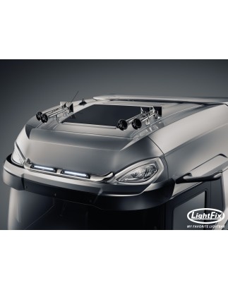 Roof bar - Lightfix - Sky-light Slim - Prewired - High gloss stainless steel - DAF - XG+ - 2021+