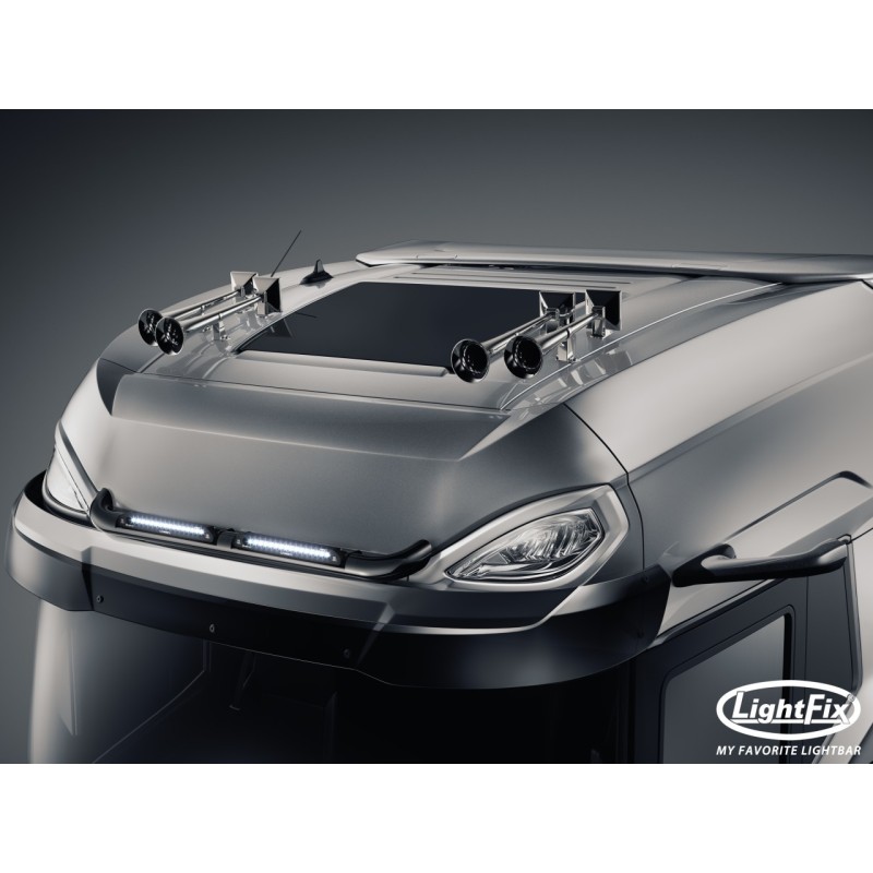Dakbeugel - Lightfix - Sky-light Slim - Voorbekabeld - Zwart - DAF - XG+ - 2021+ Dakbeugel - Lightfix - Sky-light Slim - Voorbekabeld - Zwart - DAF - XG+ - 2021+