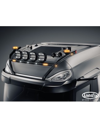 Roof bar - Lightfix - Sky-light H-Type - Prewired - Black - DAF - XG+ - 2021+