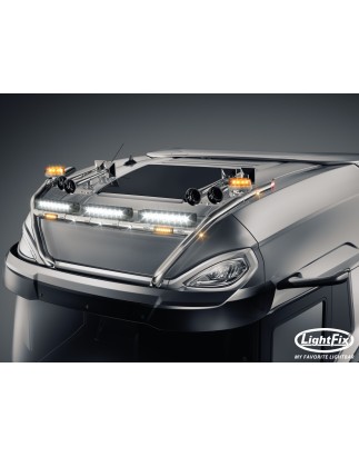 Dakbeugel - Lightfix - Sky-light H-Type - Voorbekabeld - Hoogglans RVS - DAF - XG+ - 2021+