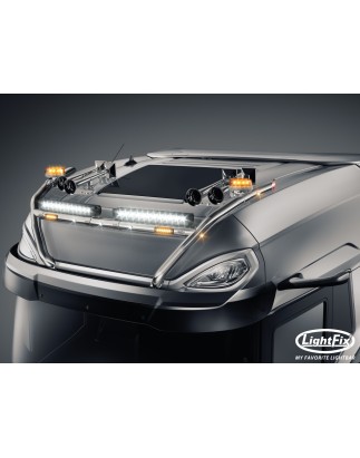 Dakbeugel - Lightfix - Sky-light H-Type - Voorbekabeld - Hoogglans RVS - DAF - XG+ - 2021+