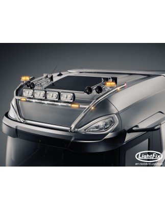 Dakbeugel - Lightfix - Sky-light H-Type - Voorbekabeld - Hoogglans RVS - DAF - XG+ - 2021+