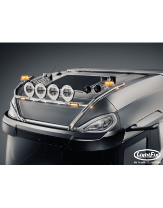 Dachbügel - Lightfix - Sky-light H-Type - Vorverkabelt - Hochglänzender Edelstahl - DAF - XG+ - 2021+