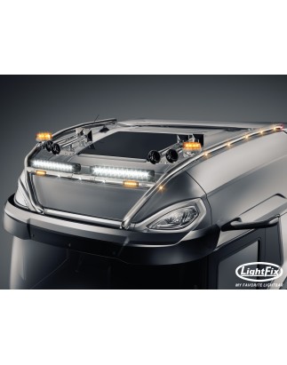 Dachbügel - Lightfix - Sky-light H-Max - Vorverkabelt - Hochglänzender Edelstahl - DAF - XG+ - 2021+