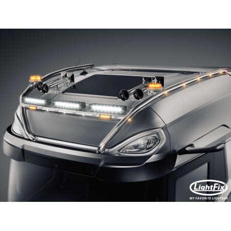 Dachbügel - Lightfix - Sky-light H-Max - Vorverkabelt - Hochglänzender Edelstahl - DAF - XG+ - 2021+