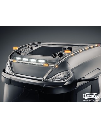 Dachbügel - Lightfix - Sky-light H-Max - Vorverkabelt - Hochglänzender Edelstahl - DAF - XG+ - 2021+