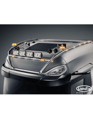 Dachbügel - Lightfix - Sky-light H-Max - Vorverkabelt - Hochglänzender Edelstahl - DAF - XG+ - 2021+