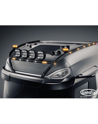 Dakbeugel - Lightfix - Sky-light H-Max - Voorbekabeld - Zwart - DAF - XG+ - 2021+