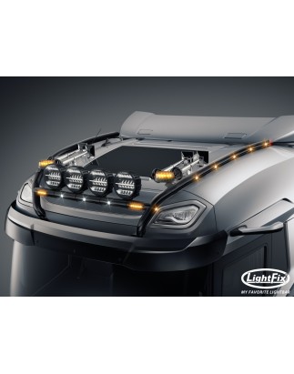 Dakbeugel - Lightfix - Sky-light H-Max - Voorbekabeld - Zwart - DAF - XG - 2021+