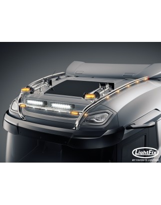 Roof bar - Lightfix - Sky-light H-Max - Prewired - High gloss stainless steel - DAF - XG - 2021+