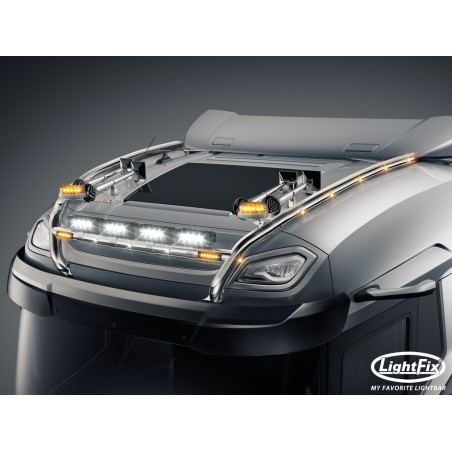 Dachbügel - Lightfix - Sky-light H-Max - Vorverkabelt - Hochglänzender Edelstahl - DAF - XG - 2021+