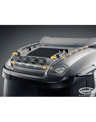 Dakbeugel - Lightfix - Sky-light H-Max - Voorbekabeld - Hoogglans RVS - DAF - XG - 2021+