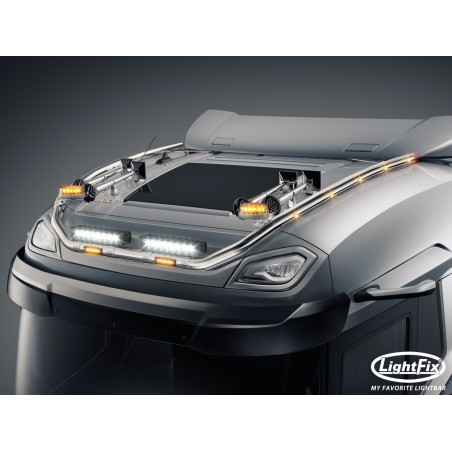 Dakbeugel - Lightfix - Sky-light Classic-Max - Voorbekabeld - Hoogglans RVS - DAF - XG - 2021+
