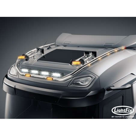 Dakbeugel - Lightfix - Sky-light Classic-Max - Voorbekabeld - Hoogglans RVS - DAF - XG - 2021+