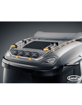 Roof bar - Lightfix - Sky-light Classic-Max - Prewired - High gloss stainless steel - DAF - XG - 2021+