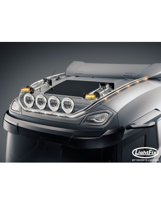Dachbügel - Lightfix - Sky-light Classic-Max - Vorverkabelt - Hochglänzender Edelstahl - DAF - XG - 2021+