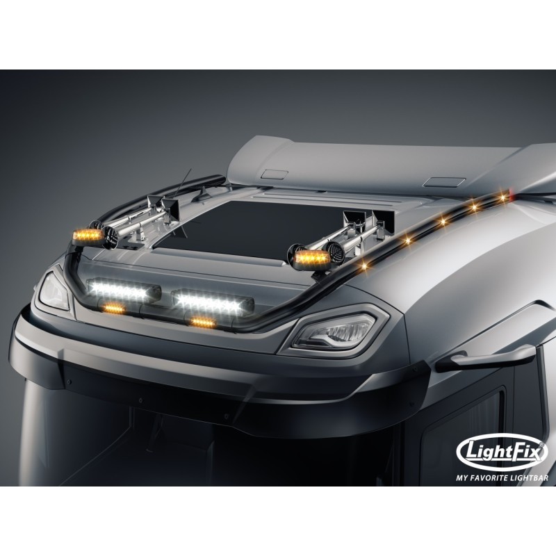 Dachbügel - Lightfix - Sky-light Classic-Max - Vorverkabelt - Schwarz - DAF - XG - 2021+ Dachbügel - Lightfix - Sky-light Classic-Max - Vorverkabelt - Schwarz - DAF - XG - 2021+