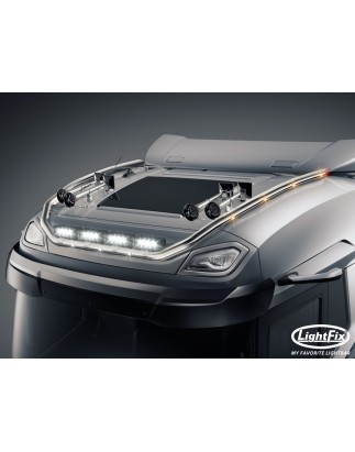 Dakbeugel - Lightfix - Sky-light Classic-Max - Voorbekabeld - Hoogglans RVS - DAF - XF - 2021+