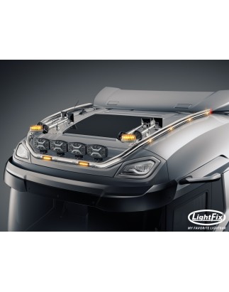 Dachbügel - Lightfix - Sky-light Classic-Max - Vorverkabelt - Hochglänzender Edelstahl - DAF - XF - 2021+