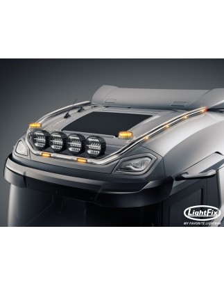 Dachbügel - Lightfix - Sky-light Classic-Max - Vorverkabelt - Hochglänzender Edelstahl - DAF - XF - 2021+