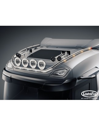Roof bar - Lightfix - Sky-light Classic-Max - Prewired - High gloss stainless steel - DAF - XF - 2021+