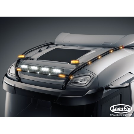 Dakbeugel - Lightfix - Sky-light H-Max - Voorbekabeld - Zwart - DAF - XF - 2021+
