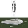 Toplamp - Ledson - Torpedo - Dual Color - Chrome - 3.3" - 8.5cm - Old School - Helder - Wit/Amber - 24V