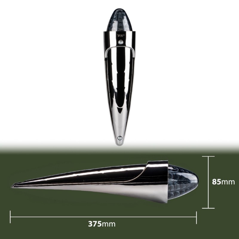 Taklampa - Ledson - Torpedo - Dual Color - Krom - 3.3" - 8.5cm - Old School - Smoke - Vit/Bärnsten - 24V Taklampa - Ledson - Torpedo - Dual Color - Krom - 3.3" - 8.5cm - Old School - Smoke - Vit/Bärnsten - 24V