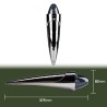 Cab roof lights - Ledson - Torpedo - Dual Color - Chrome - 3.3" - 8.5cm - Old School - Smoke - White/Amber - 24V