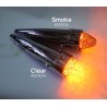 Dachlamp - Ledson - Torpedo - Dual Color - Chrom - 3.3" - 8.5cm - Old School - Smoke - Weiß/Amber - 24V