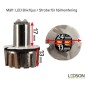 Warning light - Ledson - HideAway - LED - 26 flash patterns - 12V-30V