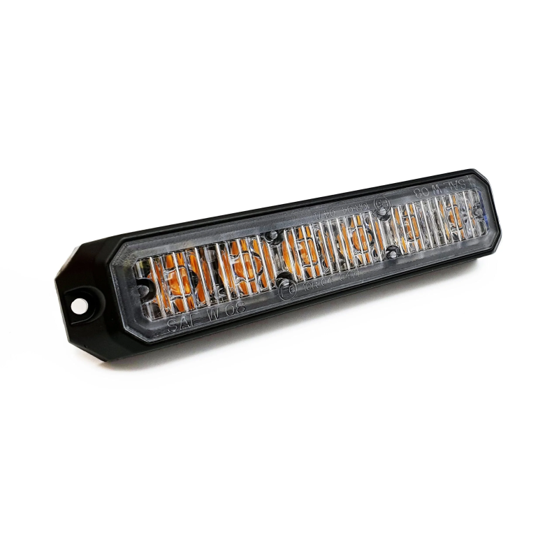 Warning light - Axixtech - Mini-Stealth MS6 - 5" - 12.8cm - Clear - 5 flash patterns - Amber - R65-2 - 12V-30V Warning light - Axixtech - Mini-Stealth MS6 - 5" - 12.8cm - Clear - 5 flash patterns - Amber - R65-2 - 12V-30V
