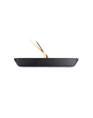 Warning light - Axixtech - Mini-Stealth MS6 - 5" - 12.8cm - Clear - 5 flash patterns - Amber - R65-2 - 12V-30V