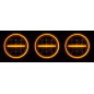 Verstraler - Luminalights - Ninja 9 - 9" - 22.9cm - Smoke - Positielicht Wit/Amber Verstraler - Luminalights - Ninja 9 - 9" - 22.9cm - Smoke - Positielicht Wit/Amber