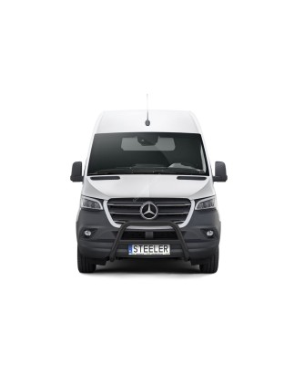 Bullbar - Steeler - A-bar Cross - Black - Mercedes - Sprinter - FWD - 2018+